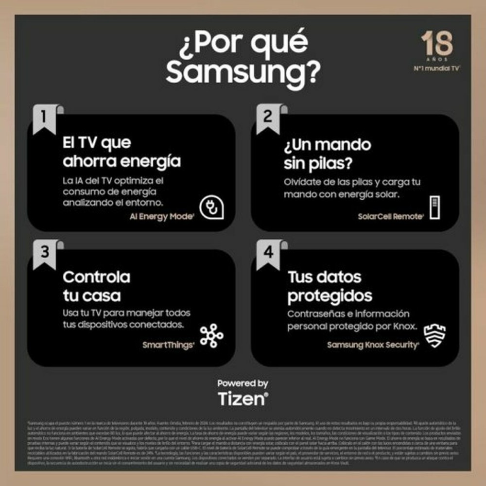 TV intelligente Samsung 43" 4K Ultra HD LED HDR QLED