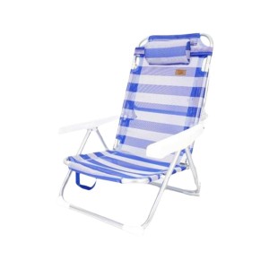 Gepolsterte Campingstuhl Ociotrends Blau 60 x 50 x 82 cm