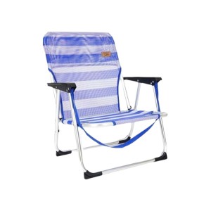 Gepolsterte Campingstuhl Ociotrends Blau 40 x 55 x 70 cm