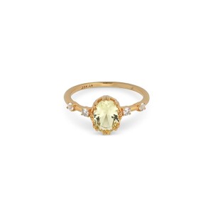 Ladies' Ring 24KAE 12406Y/58 Golden 18