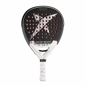 Padel Racket Drop Shot Explore Conqueror Attack Nic White Black
