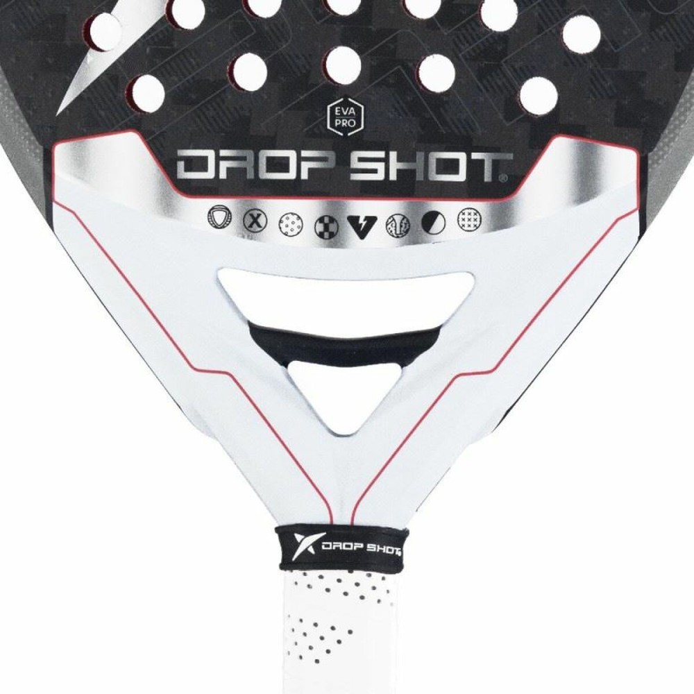 Padel Racket Drop Shot Explore Conqueror Attack Nic White Black