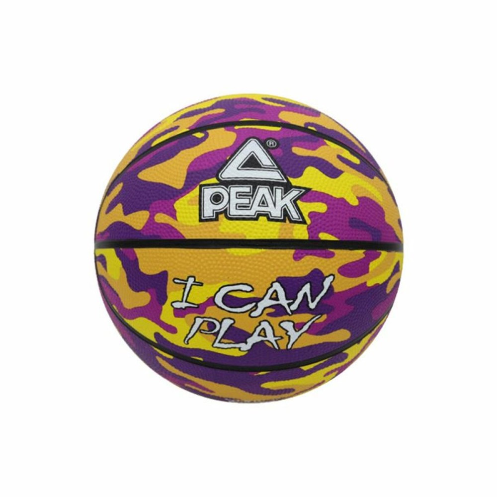 Basketball Peak Peak Camo Ball Gelb Lila (Größe 5)