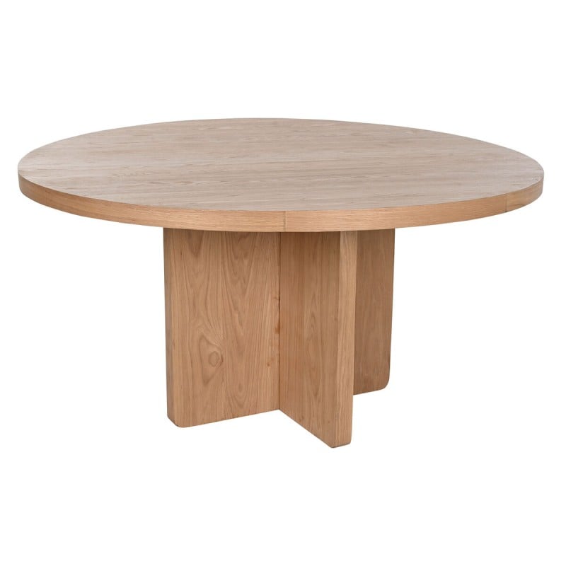 Table de Salle à Manger Home ESPRIT Naturel bois de chêne 152 x 152 x 78 cm