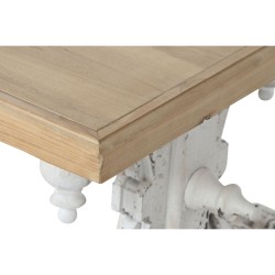 Centre Table Home ESPRIT White Natural Fir wood MDF Wood 110 x 65 x 46 cm