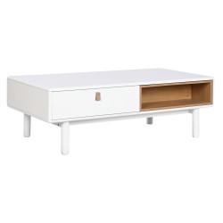 Table Basse Home ESPRIT Blanc Naturel Polyuréthane Bois MDF 120 x 60 x 40 cm