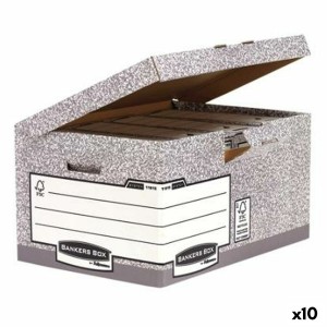 Datei-Box Fellowes Grau 10 Stück (31 x 39 x 56 cm)