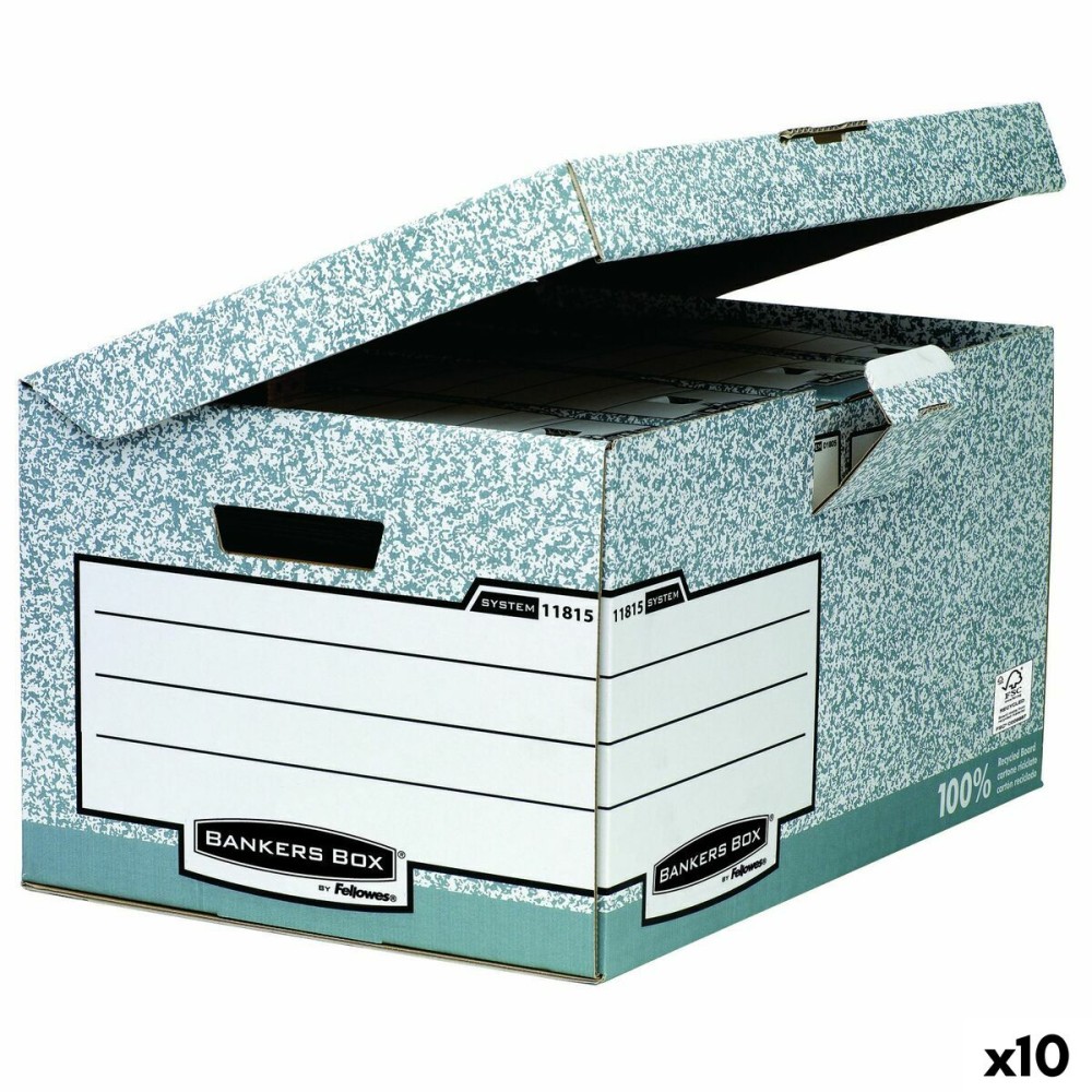 Datei-Box Fellowes Grau 10 Stück (31 x 39 x 56 cm)