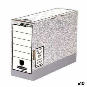 Datei-Box Fellowes Grau A4 10 cm 10 Stück