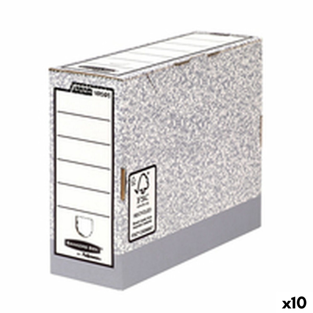 Datei-Box Fellowes Grau A4 10 cm 10 Stück