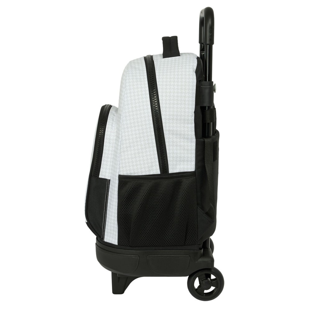 School Rucksack with Wheels Real Madrid C.F. 24/25 White Grey 33 x 45 x 22 cm