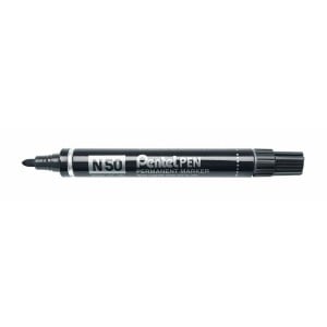 Dauermarker Pentel N50-BE Schwarz 12 Stücke