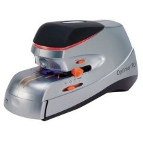 Hefter Rapid Optima70 Silberfarben Schwarz Elektrizität
