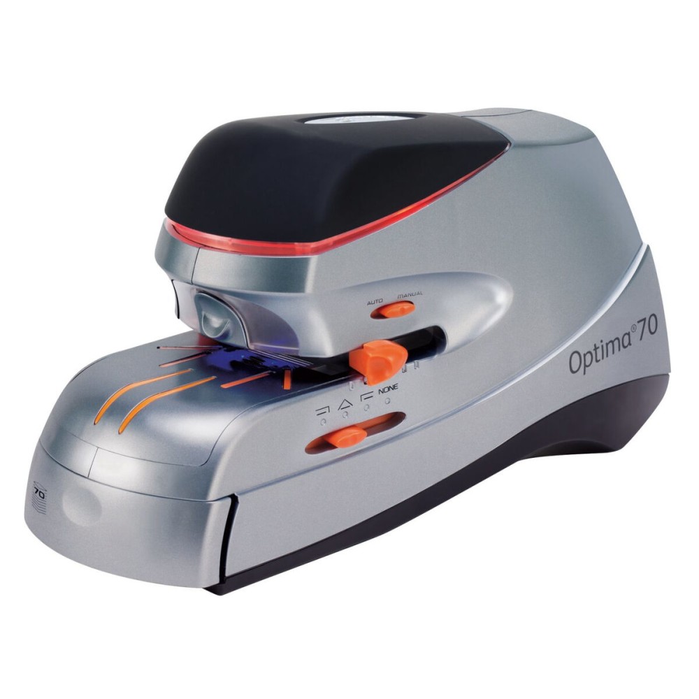 Hefter Rapid Optima70 Silberfarben Schwarz Elektrizität