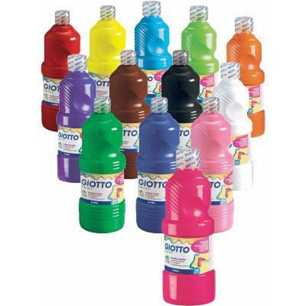 Gouache Giotto Noir 500 ml (6 Unités)