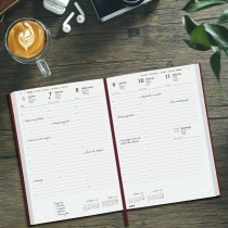 Agenda Finocam DYNAMIC MILANO Y11 Bordeaux 16,5 x 24 cm 2025