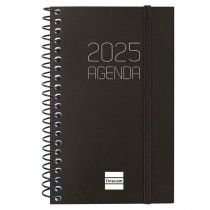 Diary Finocam OPAQUE Black Mini 7,9 x 12,7 cm 2025