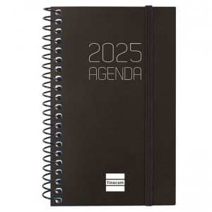 Diary Finocam OPAQUE Black Mini 7,9 x 12,7 cm 2025