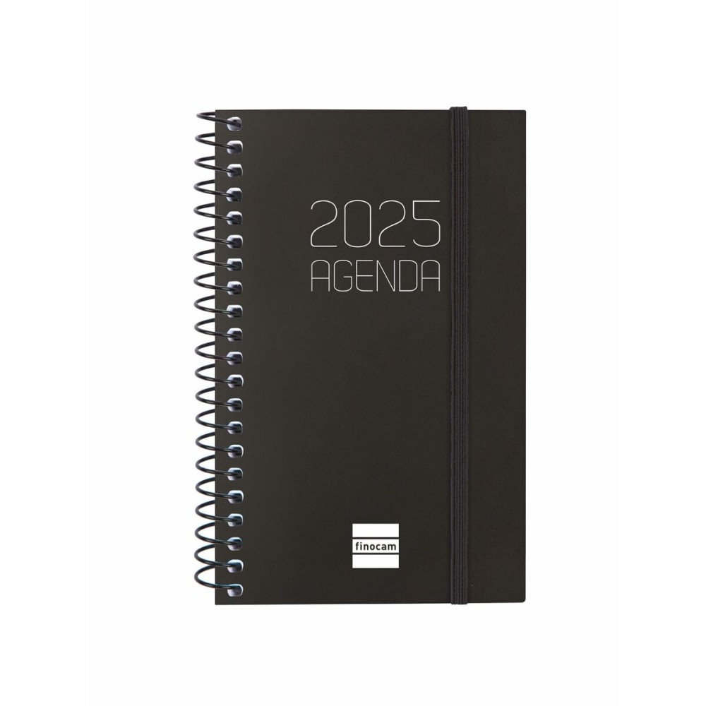 Diary Finocam OPAQUE Black Mini 7,9 x 12,7 cm 2025
