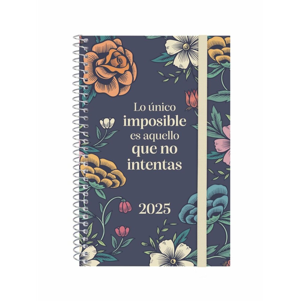 Diary Finocam DESIGN COLLECTION 11,7 x 18,1 cm 2025 Floral