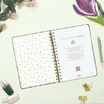 Diary Finocam Moniquilla A5 15,5 x 21,2 cm 2025 Floral