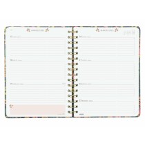 Diary Finocam Moniquilla A5 15,5 x 21,2 cm 2025 Floral