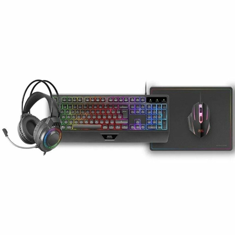 Keyboard and Mouse Mars Gaming MCP124PROES