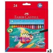 crayons de couleurs pour aquarelle Faber-Castell Multicouleur 3 Pièces