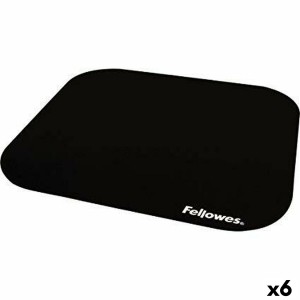 Non-slip Mat Fellowes Black Polyester Natural rubber (6 Units)