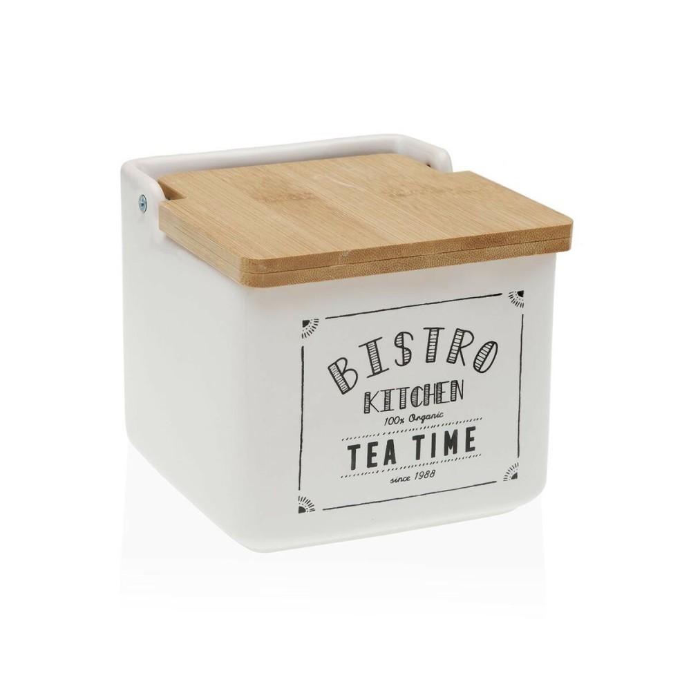 Salière avec couvercle Versa Bistro Céramique Dolomite 12,2 x 11,5 x 12,2 cm