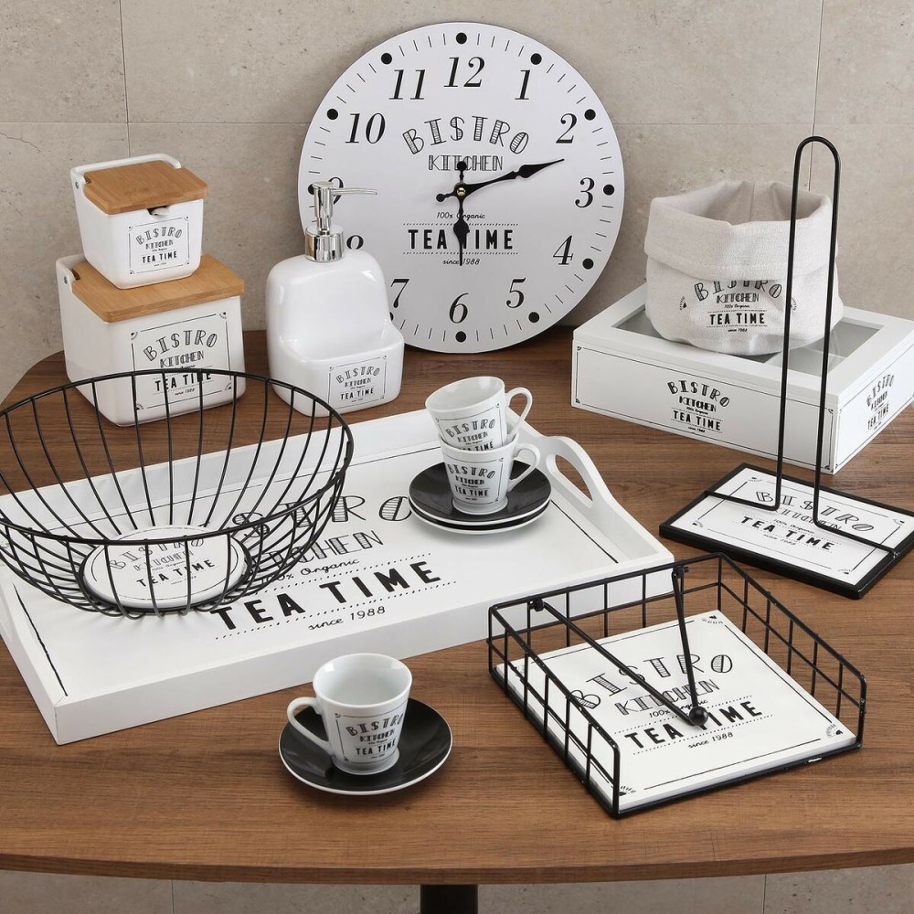 Salière avec couvercle Versa Bistro Céramique Dolomite 12,2 x 11,5 x 12,2 cm