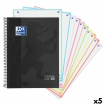 Notebook Oxford Europeanbook 10 School Classic Black A4 150 Sheets (5 Units)