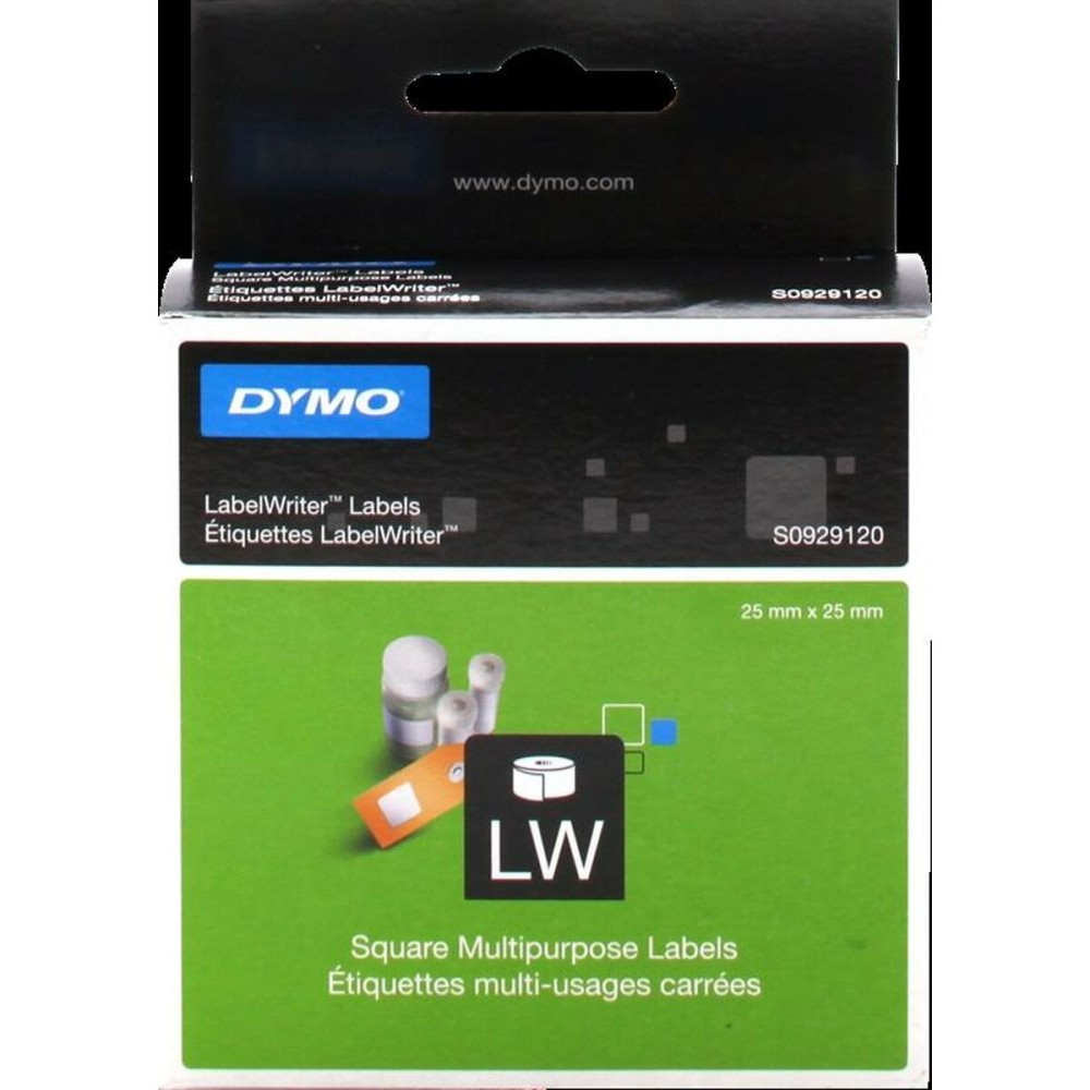 Ruban stratifié Dymo LabelWriter Blanc Etisuettes 25 x 25 mm (6 Unités)