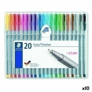 Marker-Set Staedtler Triplus Fineliner Bunt (10 Stück)
