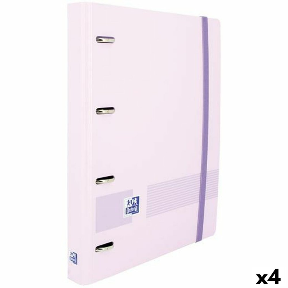 Ringbuch Oxford Live & Go Violett A4+ (4 Stück)
