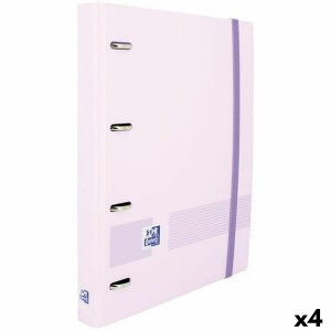 Ringbuch Oxford Live & Go Violett A4+ (4 Stück)