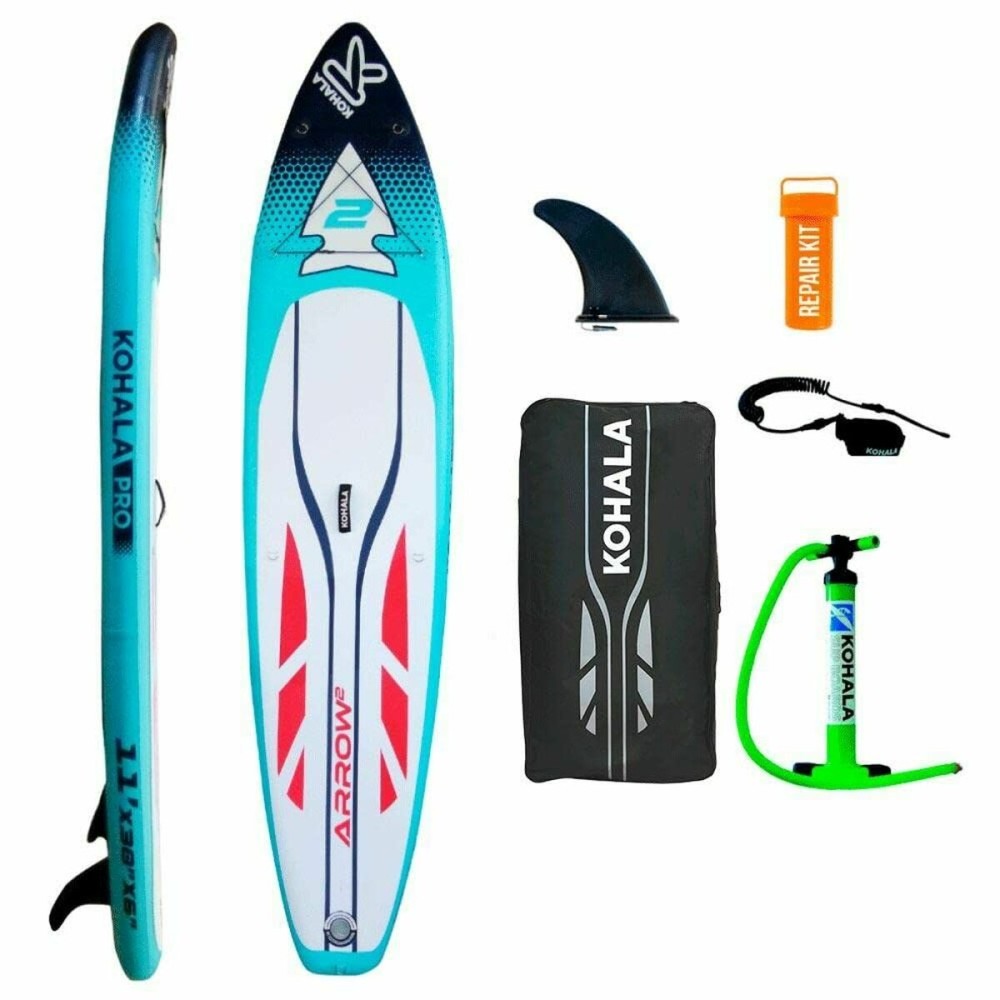 Inflatable Paddle Surf Board with Accessories Kohala Arrow 2 Blue ( 335 x 75 x 15 cm)