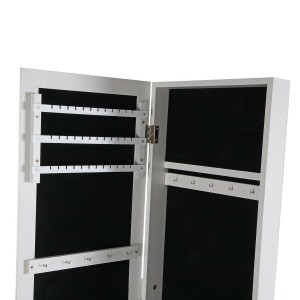 Miroir mural Versa Blanc Miroir Bois MDF Minimaliste 33,5 x 153 x 35,2 cm