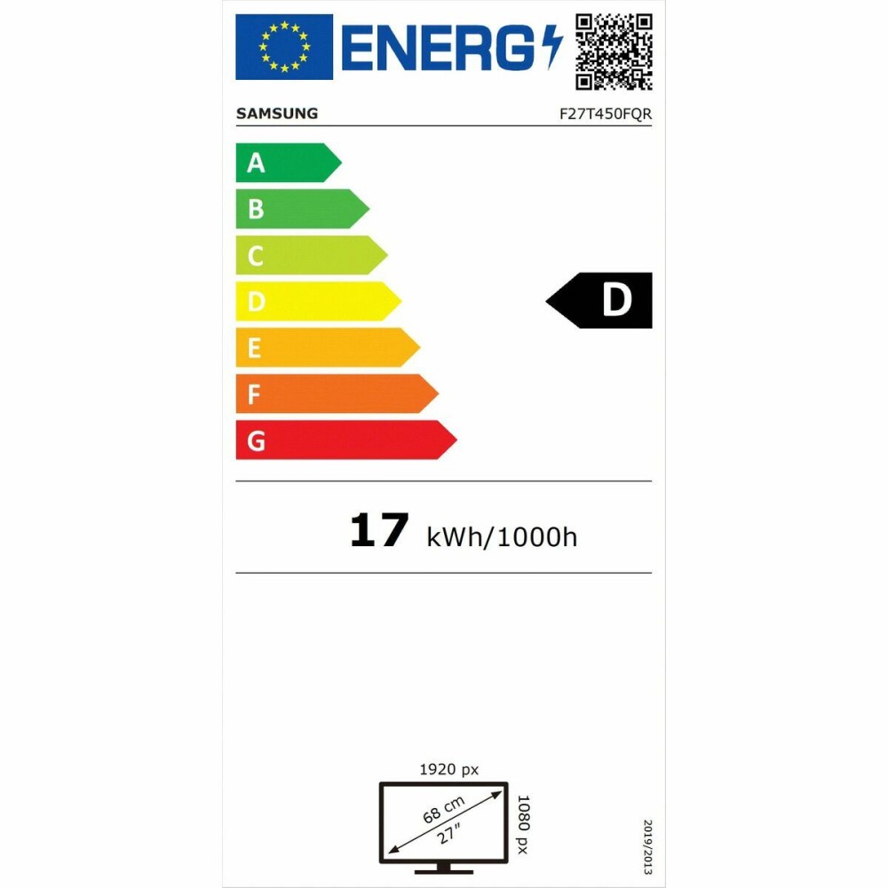 Écran Samsung LF27T450FQRXEN Full HD 75 Hz