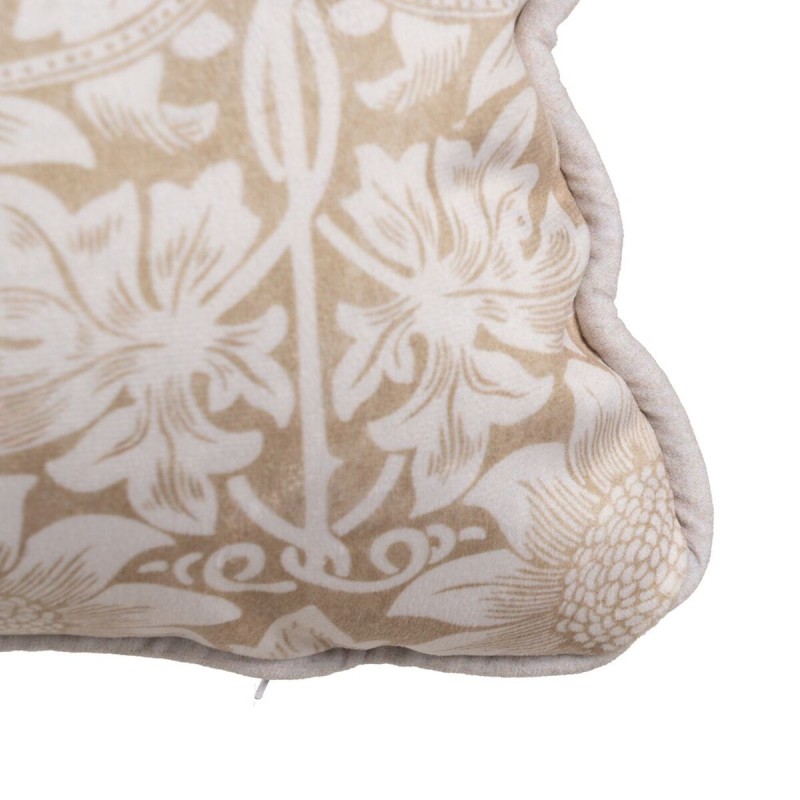 Cushion Flowers Beige Flowers 60 x 10 x 30 cm