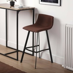 Tabouret Versa Baldwin Marron 49 x 88 x 42 cm (2 Unités)