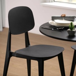 Chair Versa Black 39,5 x 80 x 41,5 cm (4 Units)