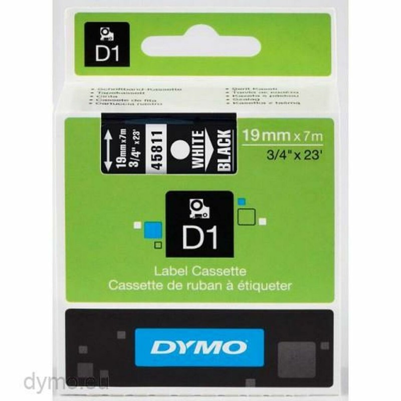 Etiquettes pour Imprimante Dymo S0720910 Noir Blanc/Noir 7 m