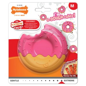 Jouet pour chien Nylabone Rose Bacon M