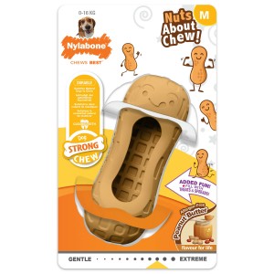 Hundespielzeug Nylabone Braun Kakaobutter M
