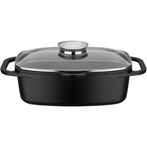 Topf mit Deckel Baumalu noir
