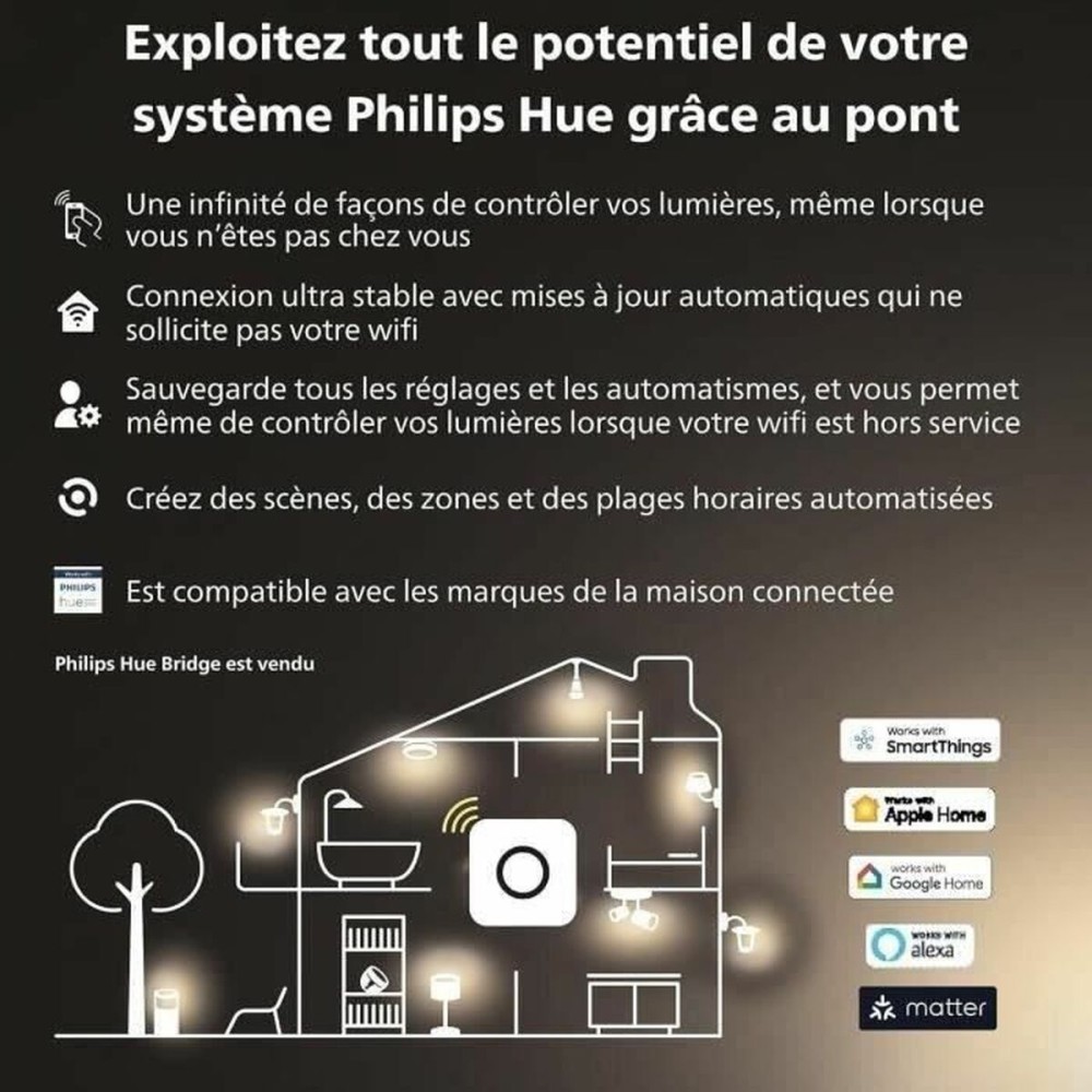 Lampe LED Philips Blanc G 400 lm 2 Unités (2200K) (6500 K)