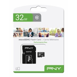 Carte Mémoire Micro SD avec Adaptateur PNY Performance Plus Performance Plus C10 32 GB