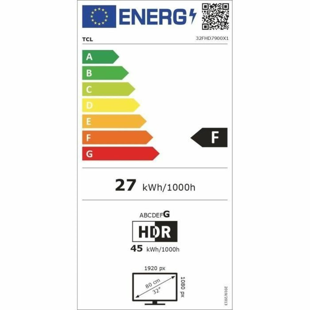 TV intelligente TCL Full HD 32" LED HDR HDR10