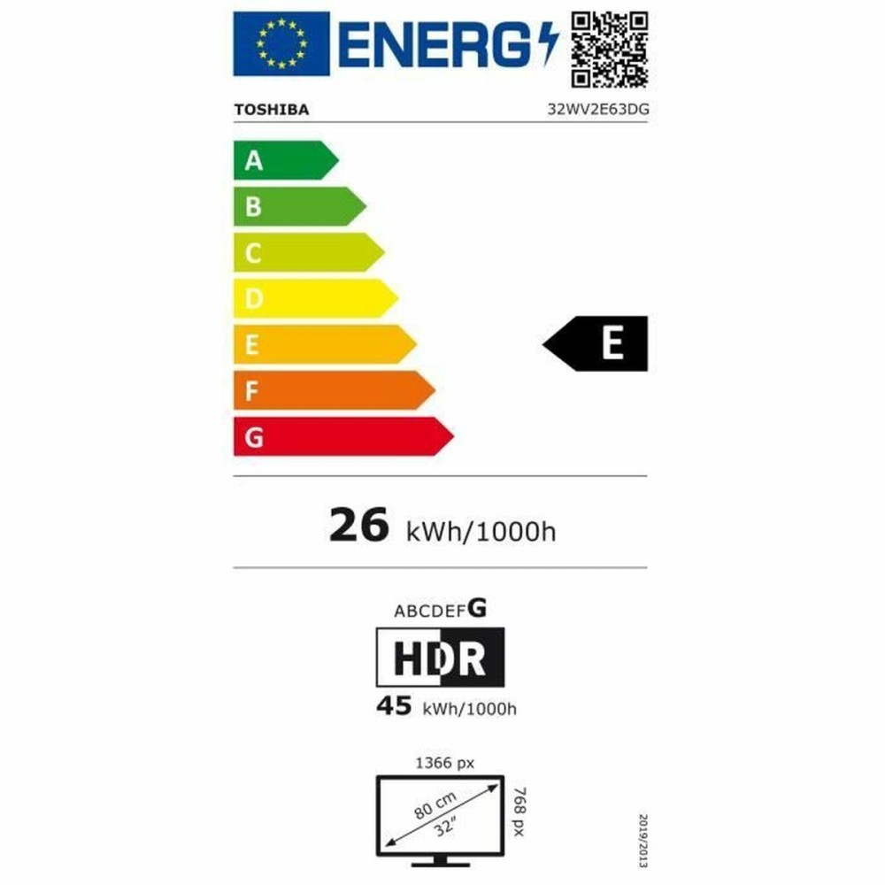 Smart TV Toshiba HD 32" HDR D-LED